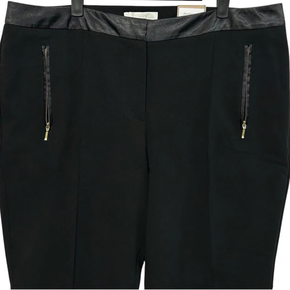 NWT 2-CHICO’s tuxedo Pants size 1.5 = women’s 10 - Picture 3 of 10